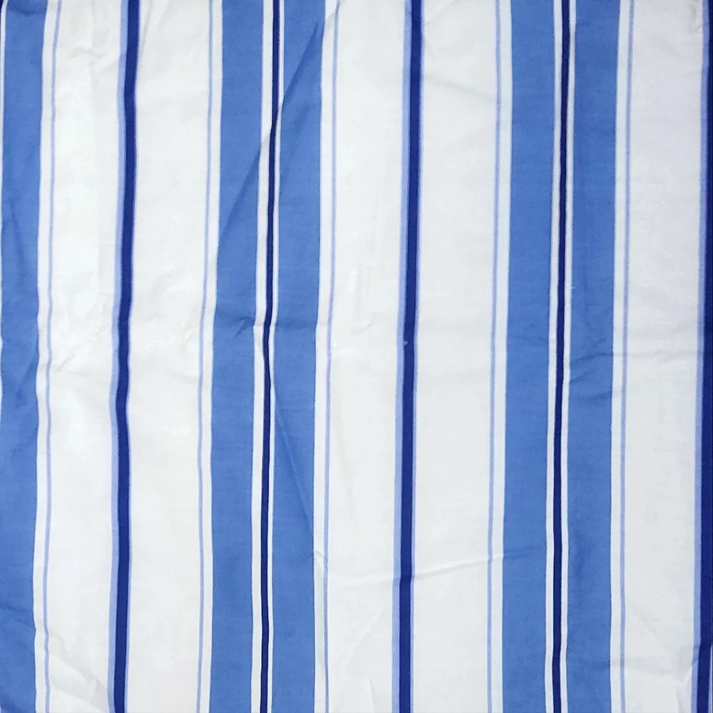 VTG NWOT Laura Ashley 30x30 Oversized Euro Sham Coastal Blue Striped - US MADE